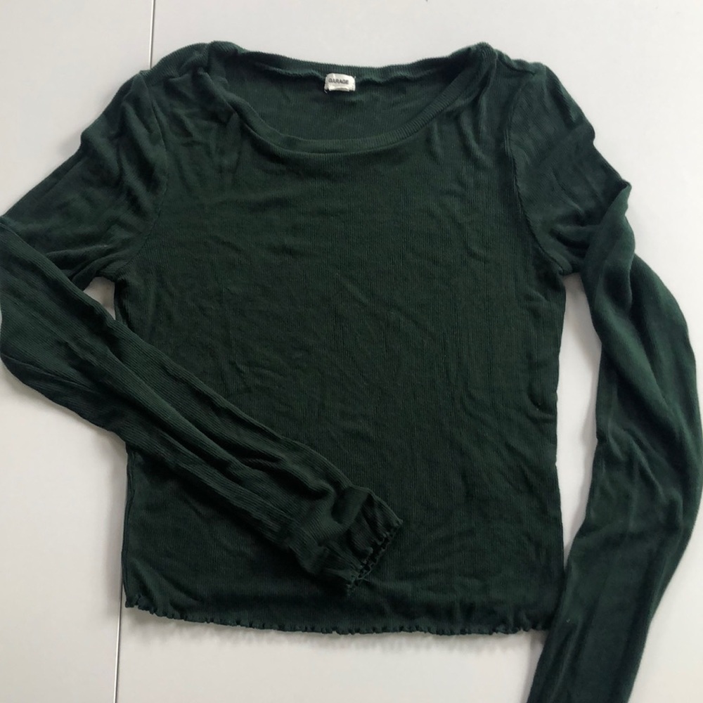 Garage LS Green Tee